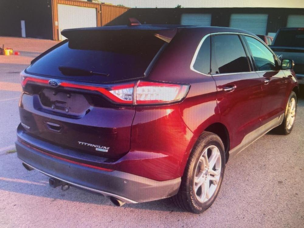 2018 MAROON FORD EDGE TITANIUM (2FMPK3K97JB) with an 2.0L engine, Automatic transmission, located at 850 South Mill Street, Pryor, 74361, (918) 825-3030, 36.293549, -95.324440 - New Tires! - Photo #1